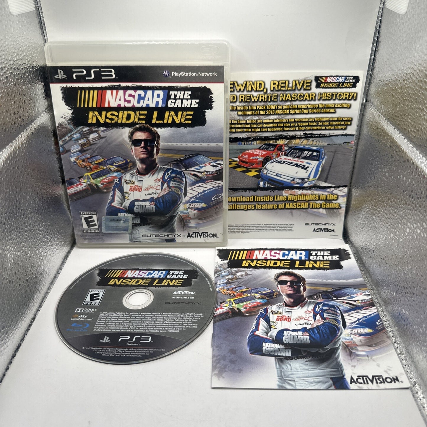 NASCAR The Game: Inside Line • PlayStation 3 PS3 + Manual (2012) USA Exclusive