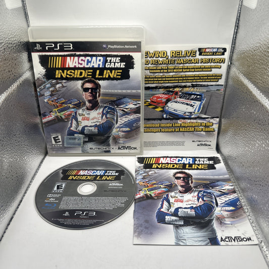 NASCAR The Game: Inside Line • PlayStation 3 PS3 + Manual (2012) USA Exclusive