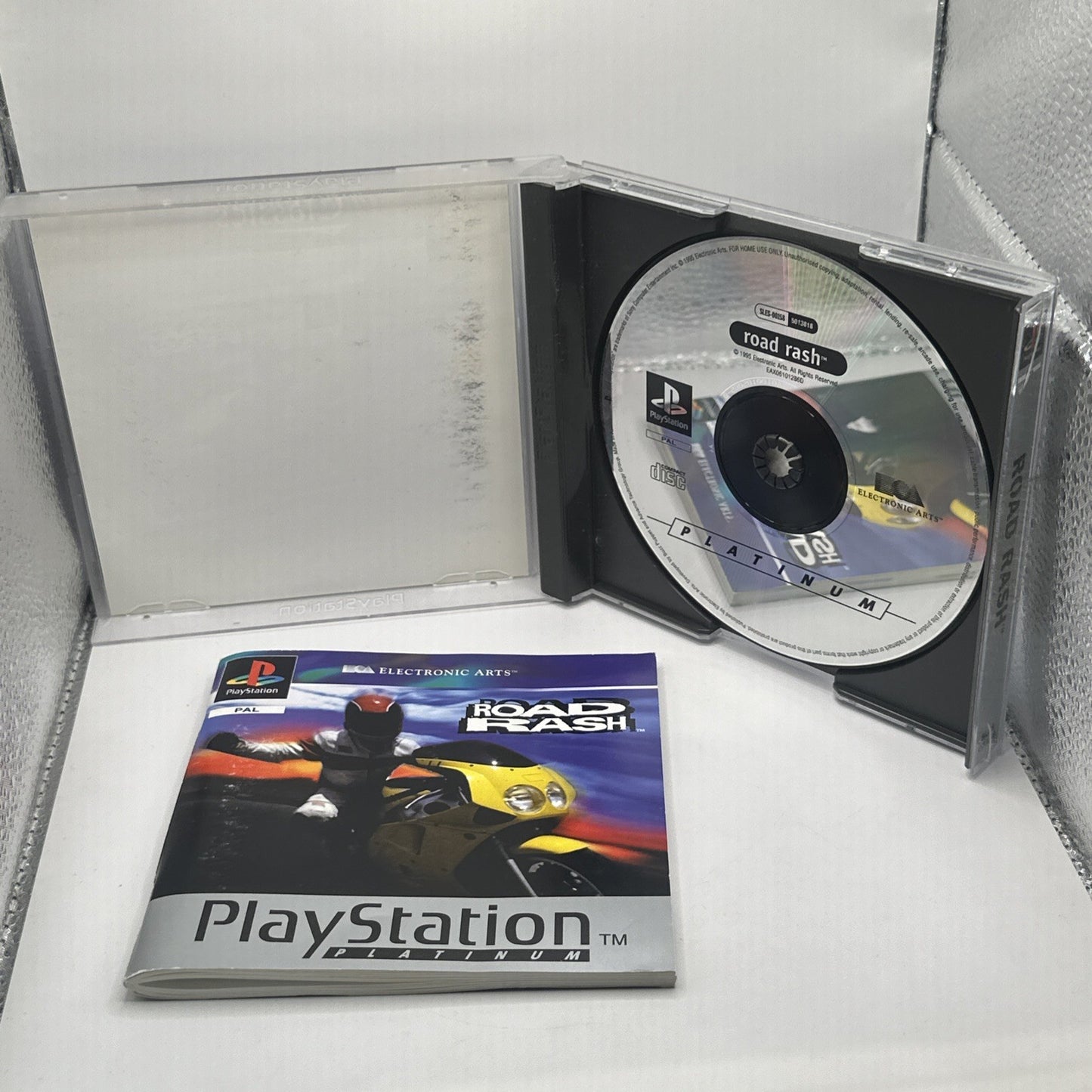 Road Rash • Sony PlayStation 1 PS1 Game + Manual (1995) PAL • Complete CIB