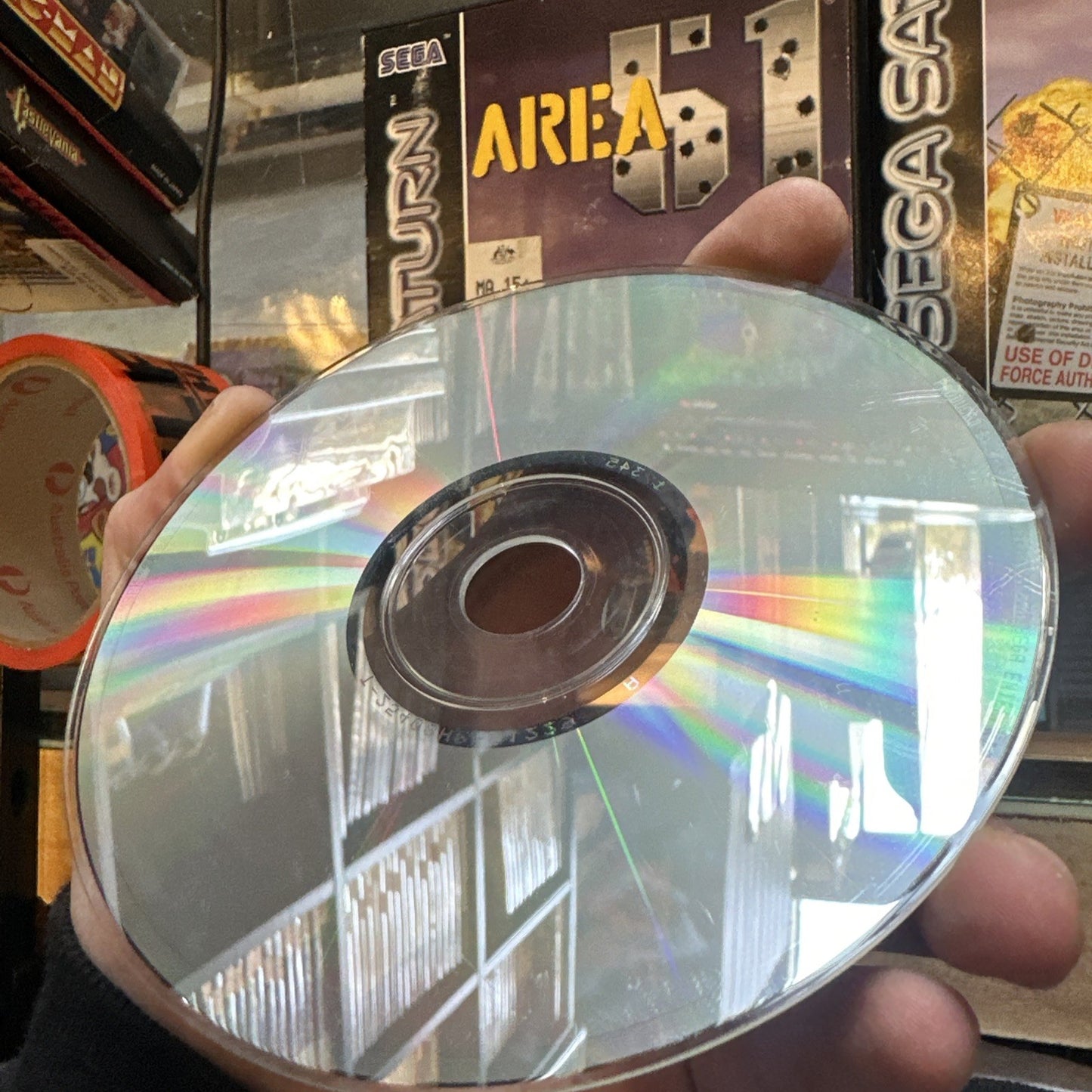 Area 51 • Sega Saturn Game + Manual PAL (1995) Complete CIB • Midway