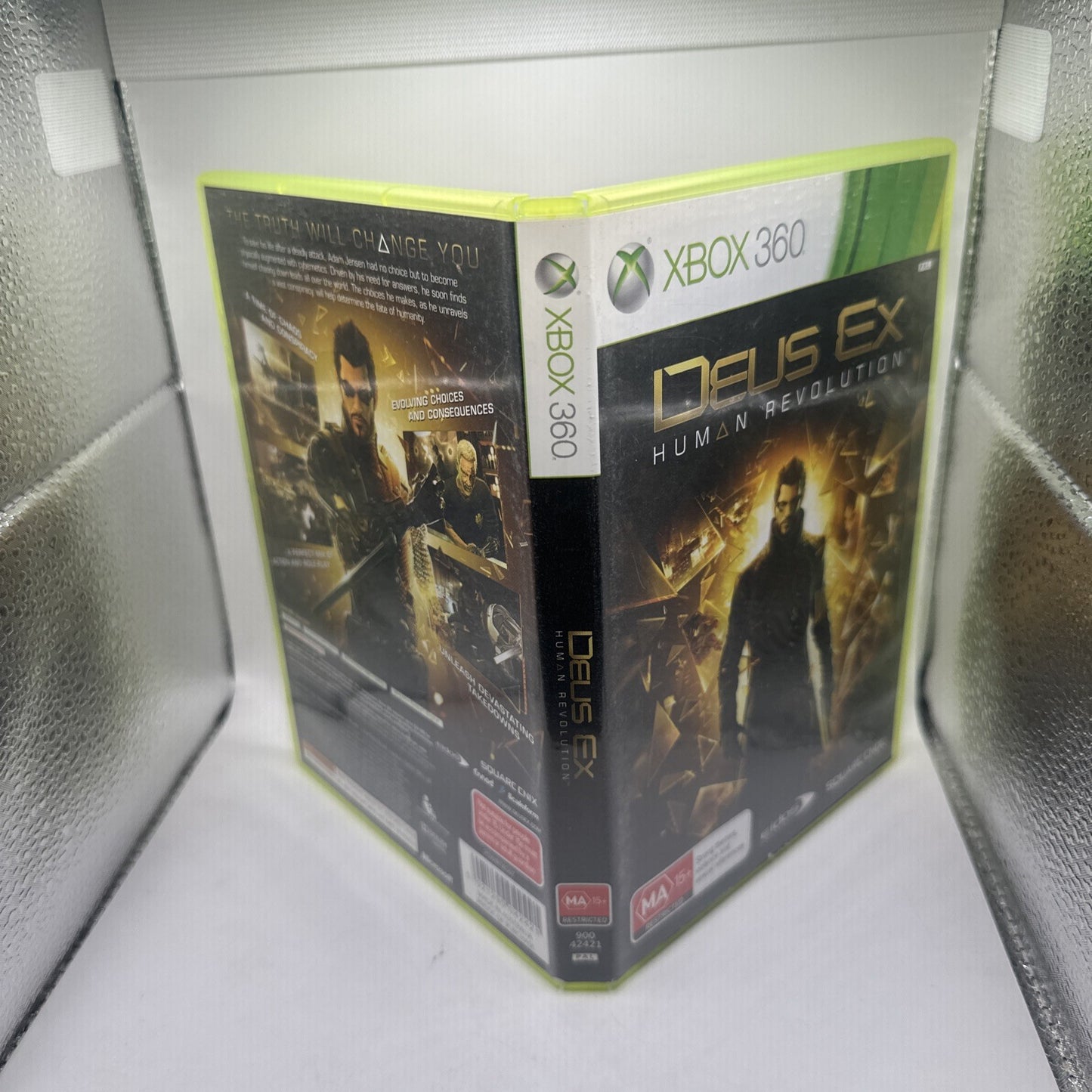 Deus Ex: Human Revolution • Xbox 360 Game + Manual (2011) PAL AUS • Complete CIB