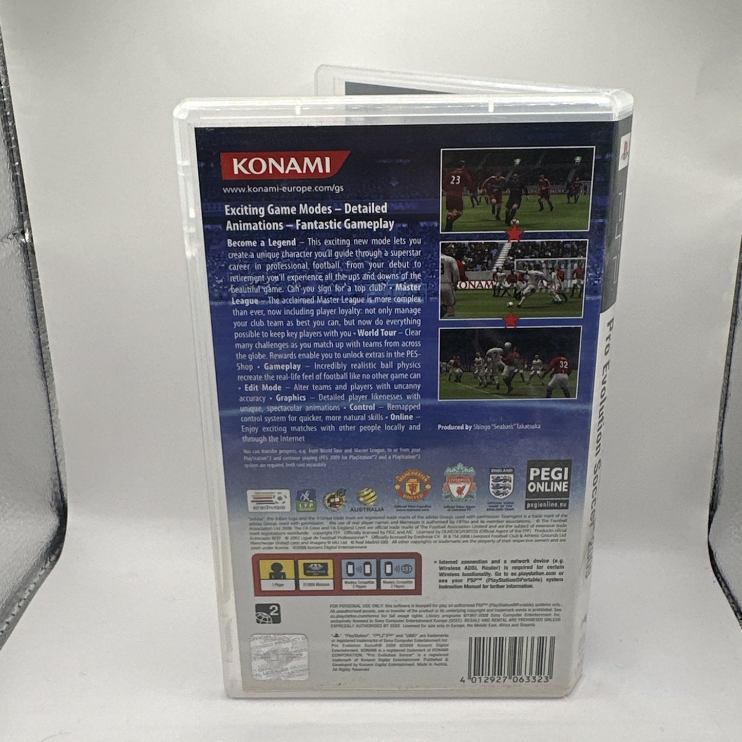 Pro Evolution Soccer 2009 • PSP Portable Playstation Game • Football PES 09