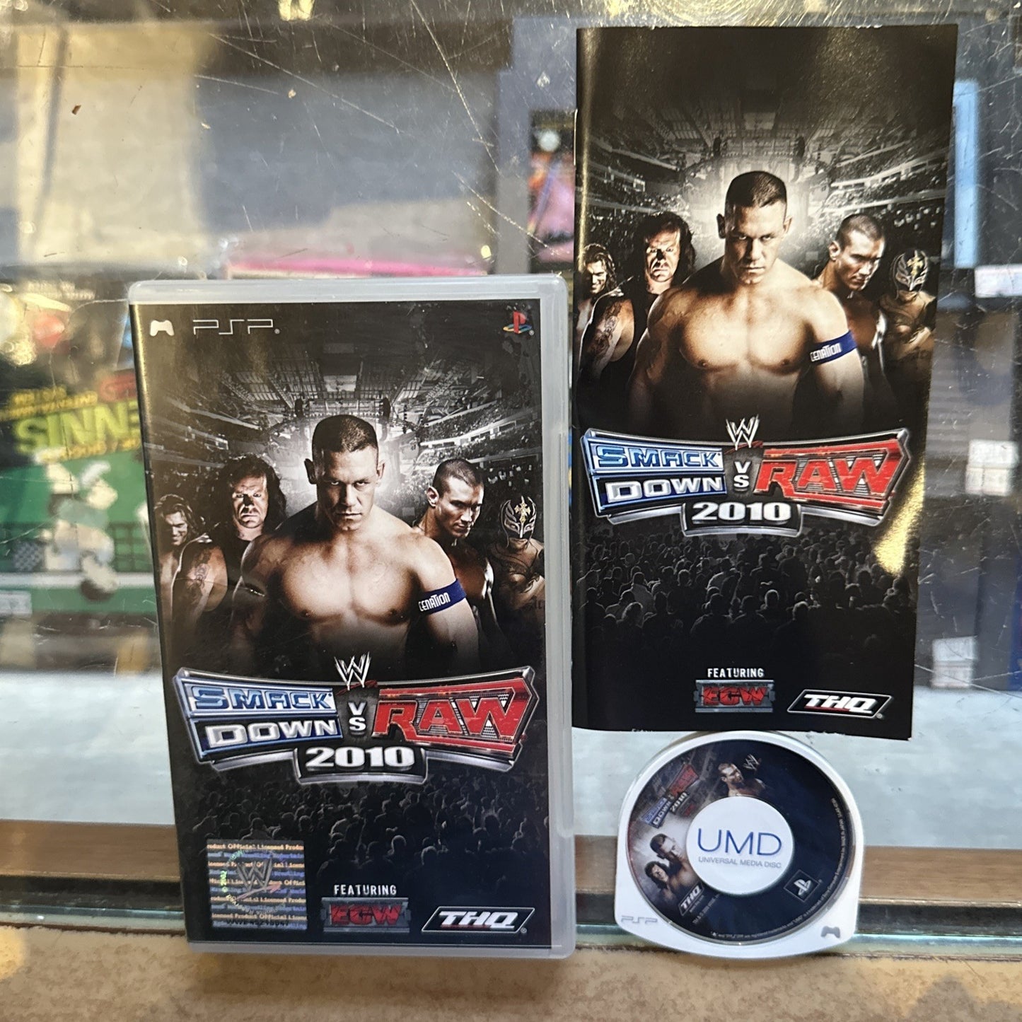 WWE SmackDown vs Raw 2010 • PSP Playstation Portable Game + Manual • REGION FREE