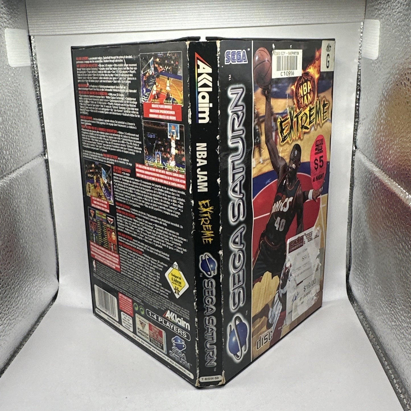 NBA Jam Extreme • Sega Saturn Game + Manual PAL (1996) Complete CIB • EX-RENTAL
