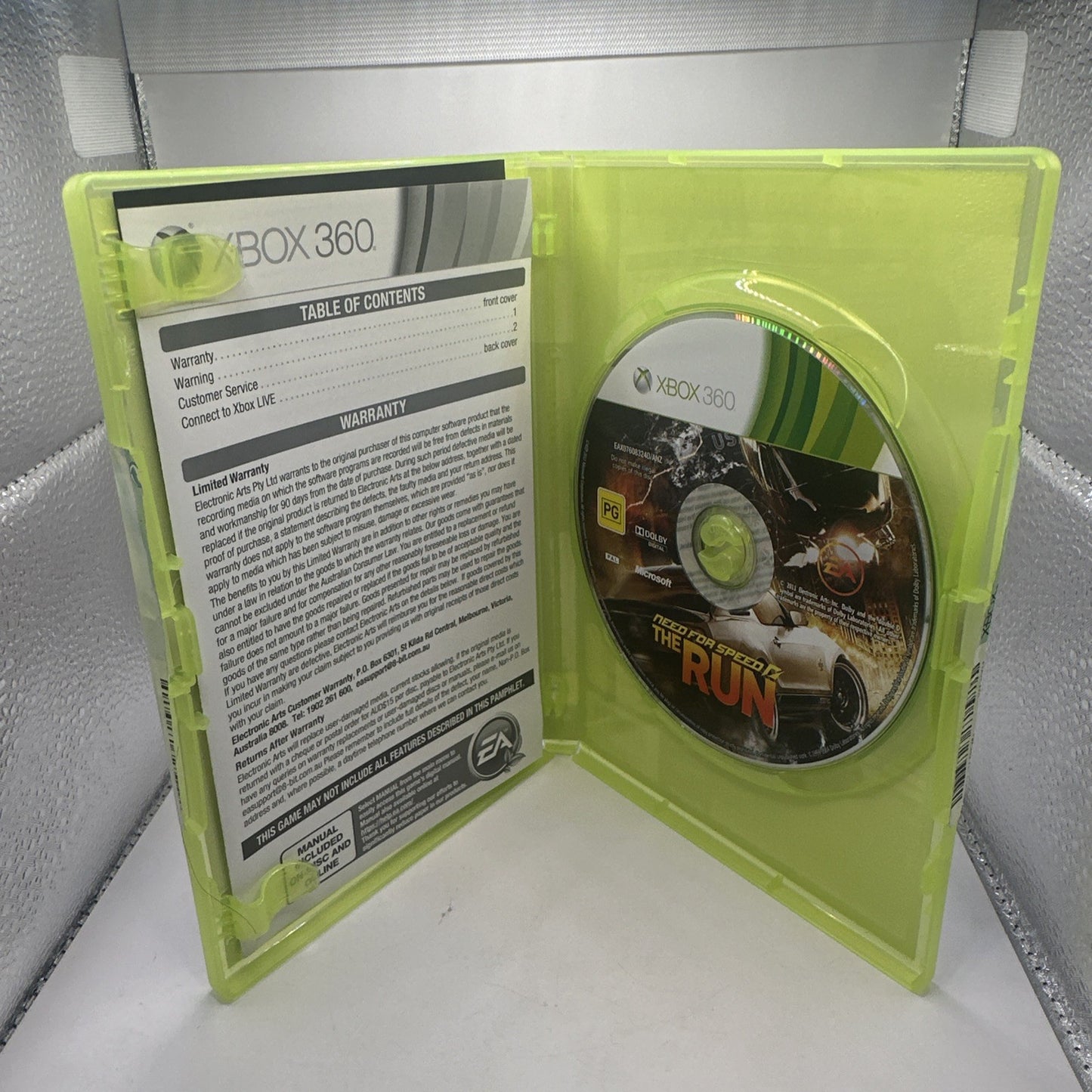 Need For Speed: The Run • Xbox 360 Game (2011) Complete • PAL AUS Car Racing NFS