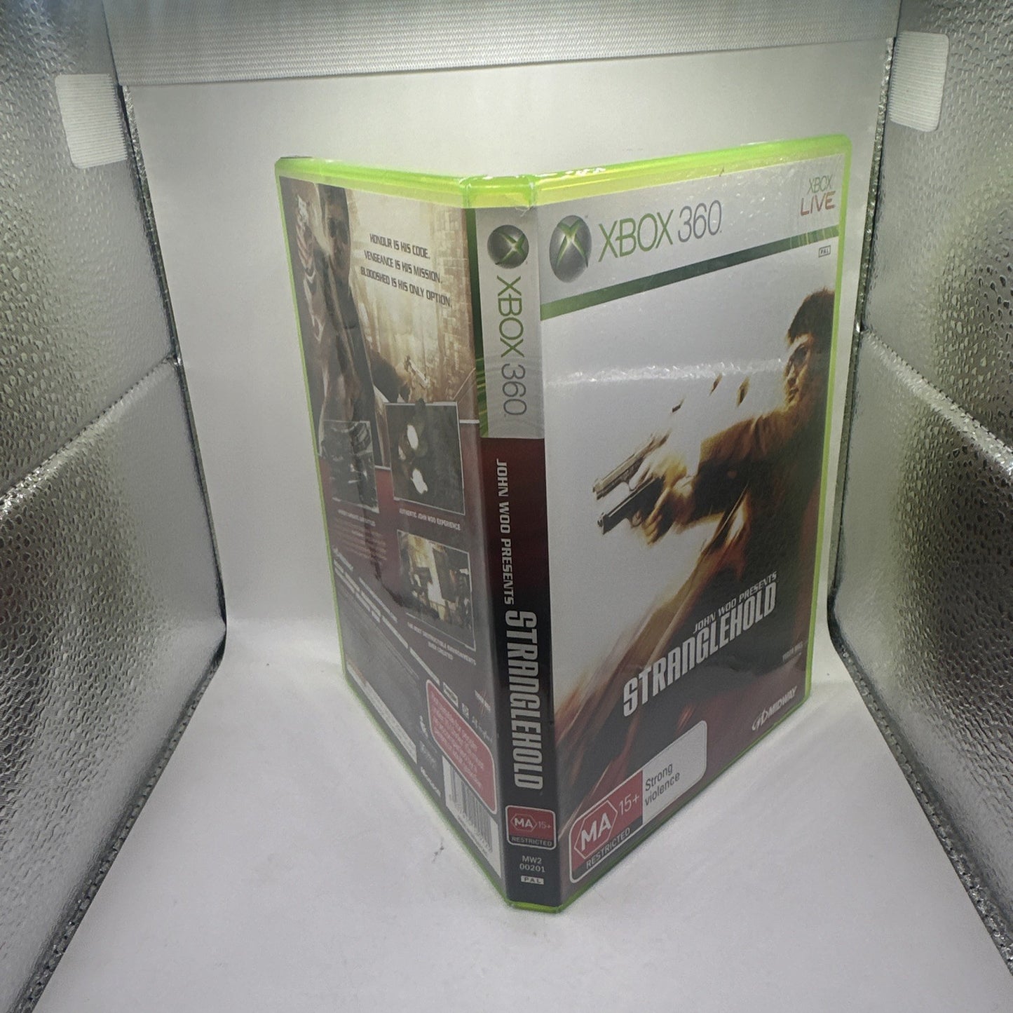 John Woo Presents: Stranglehold • Xbox 360 Game + Manual (2007) PAL AUS Complete