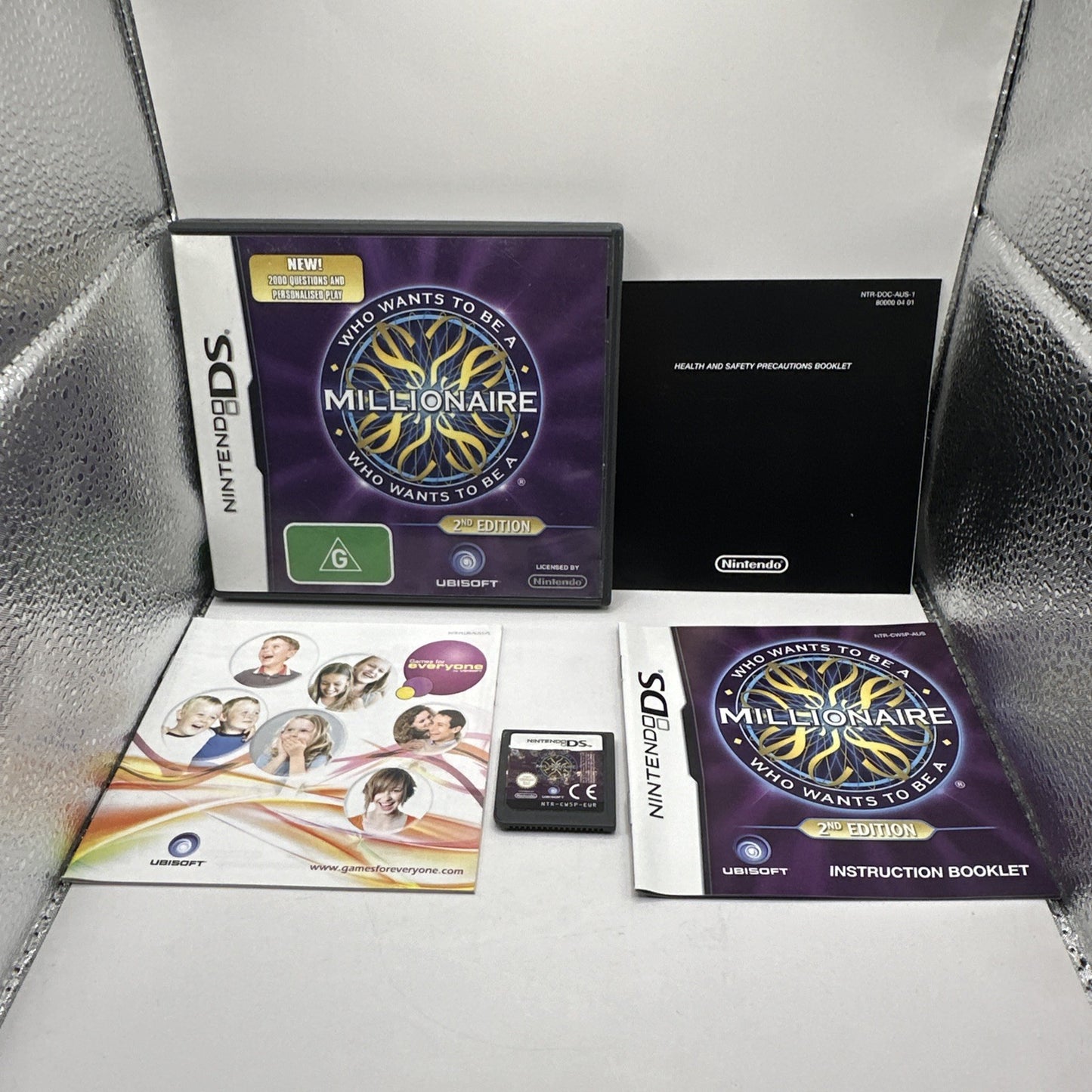 Who Wants To Be A Millionaire 2nd Edition • Nintendo DS Game + Manual (2008) CIB