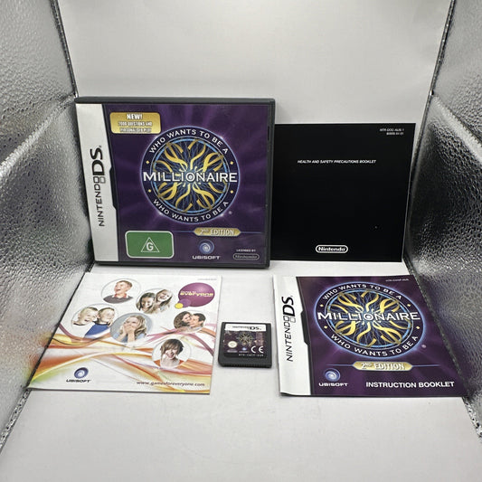 Who Wants To Be A Millionaire 2nd Edition • Nintendo DS Game + Manual (2008) CIB