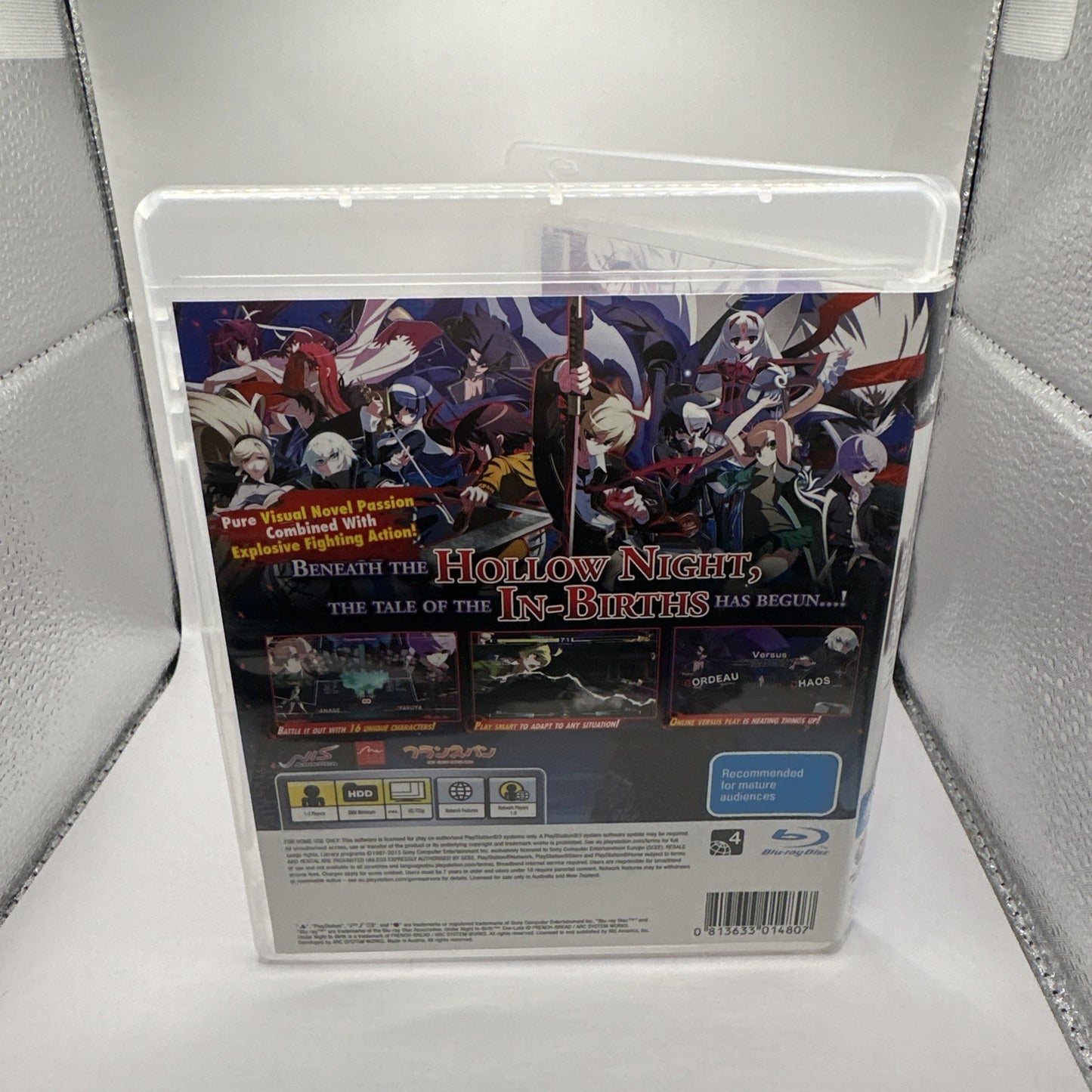 Under Night In-Birth Exe:Late • PlayStation 3 PS3 + Manual (2015) Complete • AUS