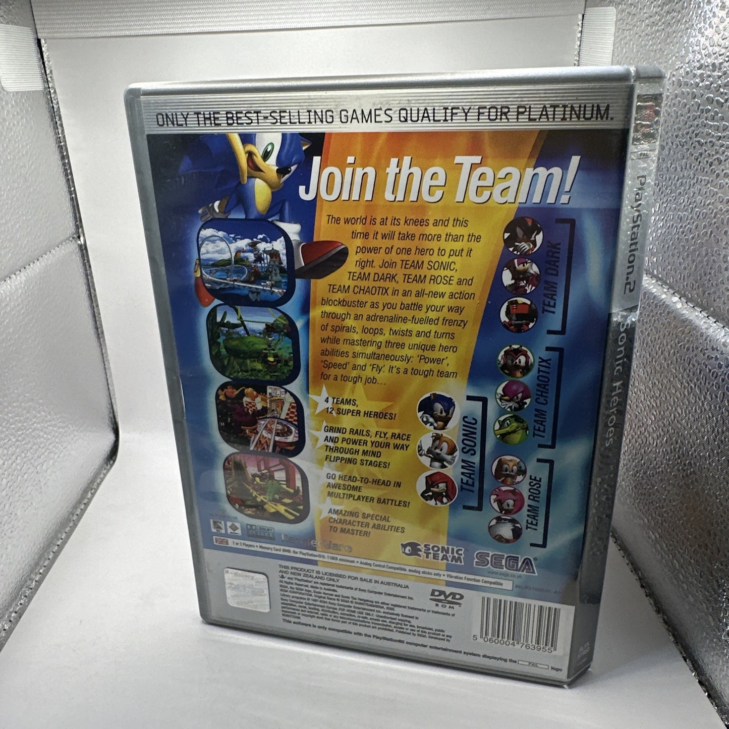 Sonic Heroes • PlayStation 2 PS2 Game + Manual (2003) PAL AUS • Complete • SEGA