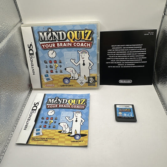 Mind Quiz: Your Brain Coach • Nintendo DS Game + Manual (2006) Complete CIB
