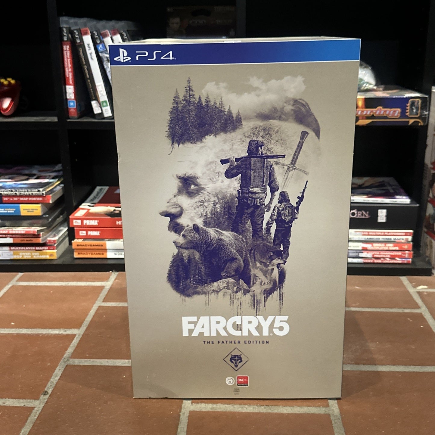 Far Cry 5 ‘The Father Edition’ • PlayStation 4 PS4 Game + Statue *Complete* AUS