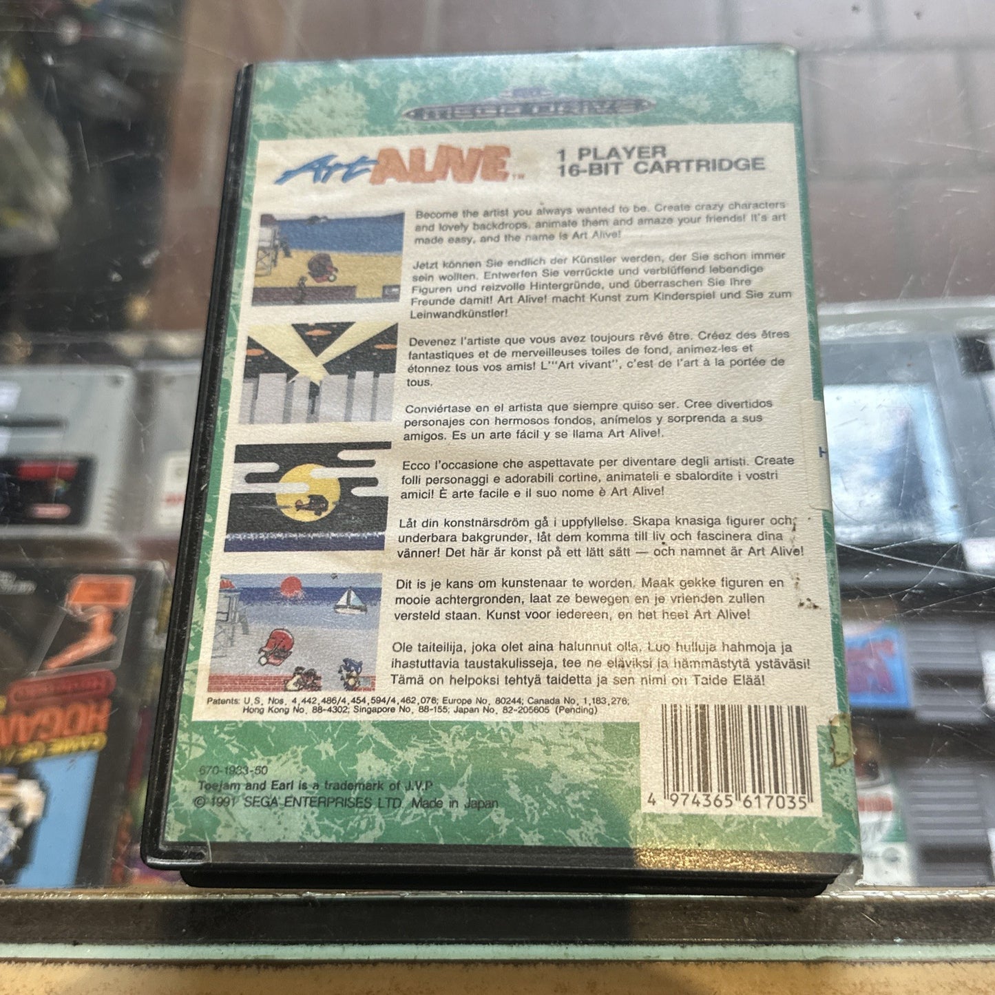 Art Alive • SEGA Mega Drive Game + Manual (1991) PAL