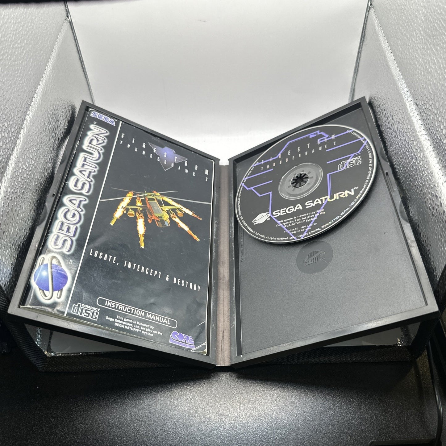 Firestorm Thunderhawk 2 • Sega Saturn Game + Manual (1995) PAL • Complete CIB