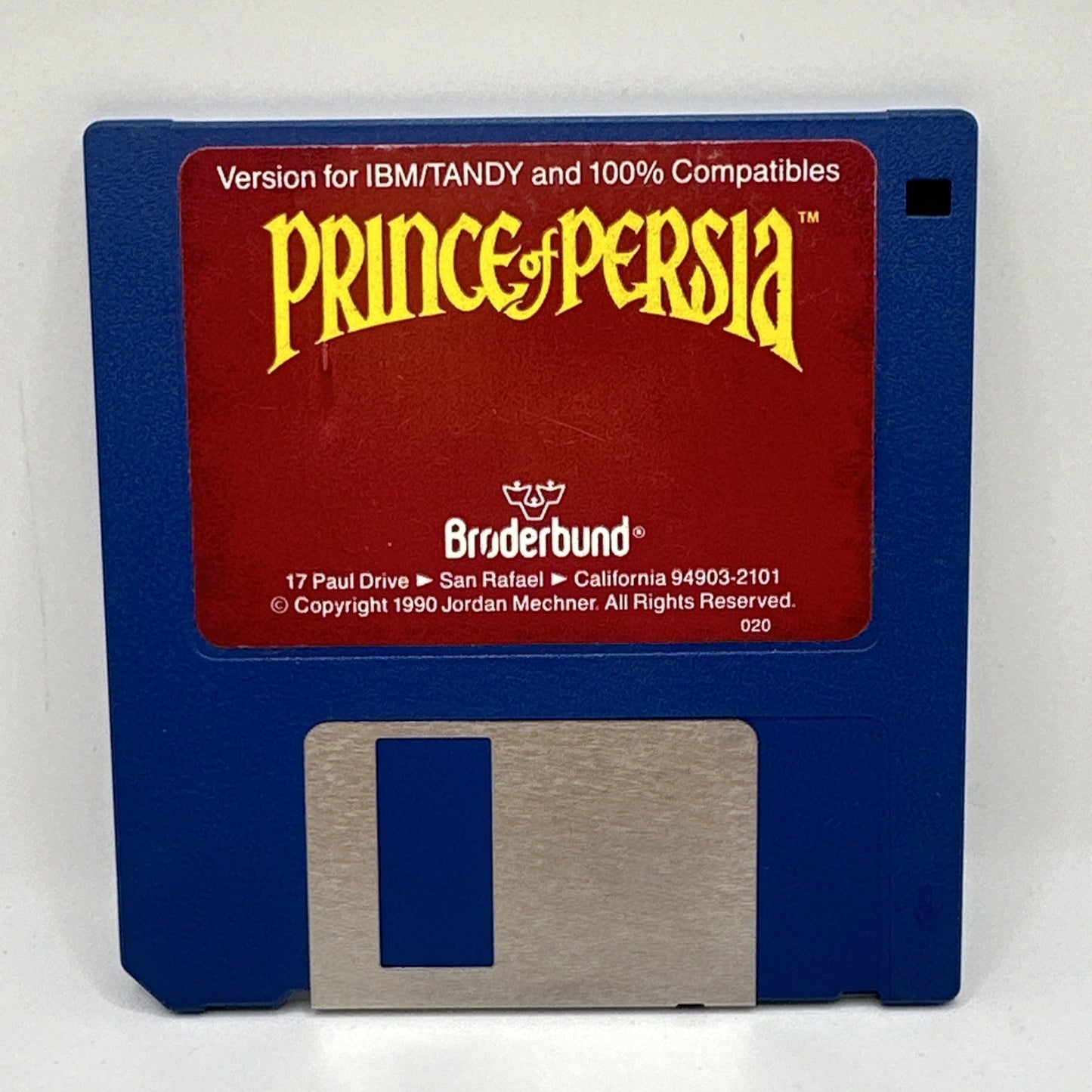 Prince of Persia • IBM/Tandy Vintage PC Game 3.5" Floppy Disc (1990) Broderbund