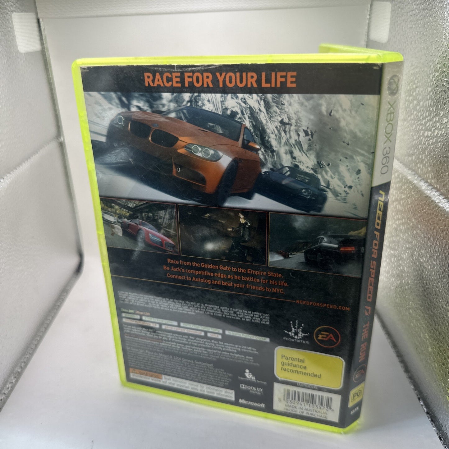 Need For Speed: The Run • Xbox 360 Game (2011) PAL AUS • Car Racing NFS