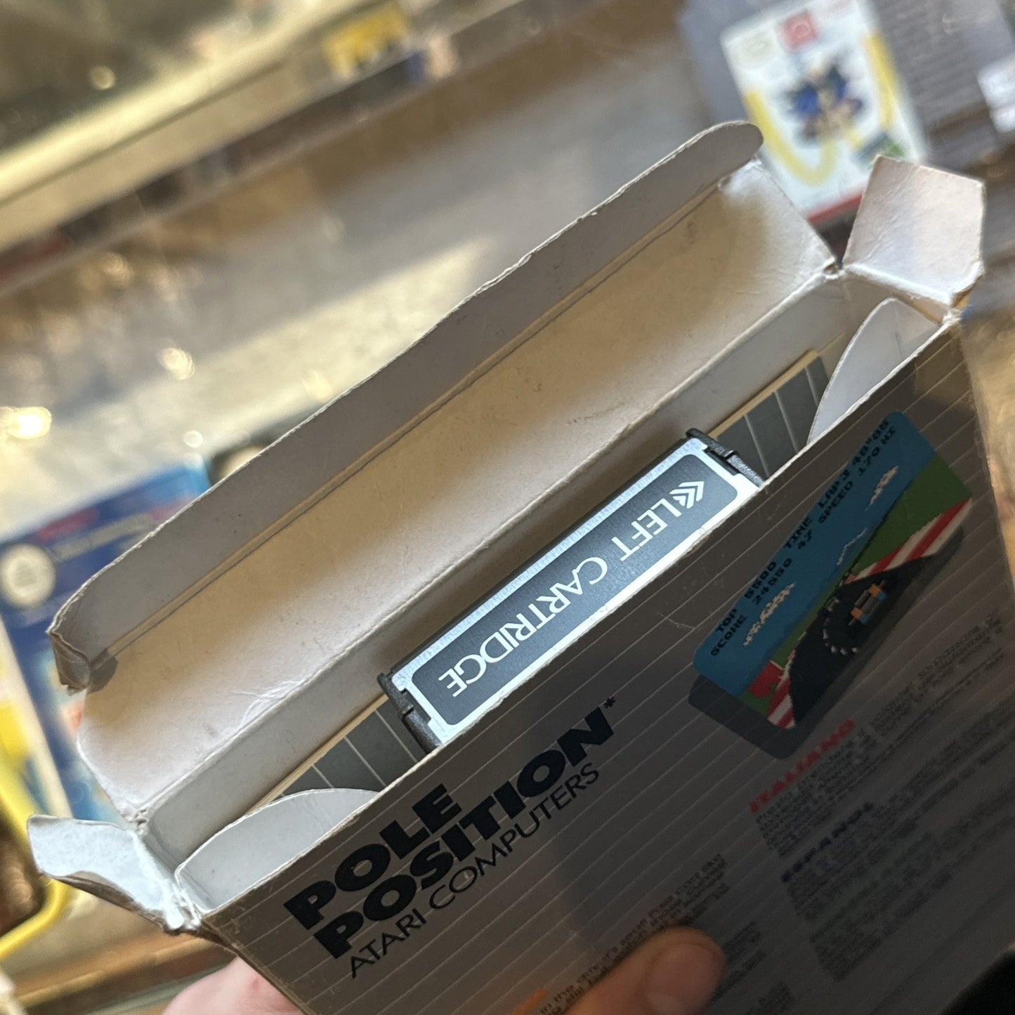 Pole Position • Atari XE/XL/400/800 PC Game In Box + Manual (1987) Boxed • CIB