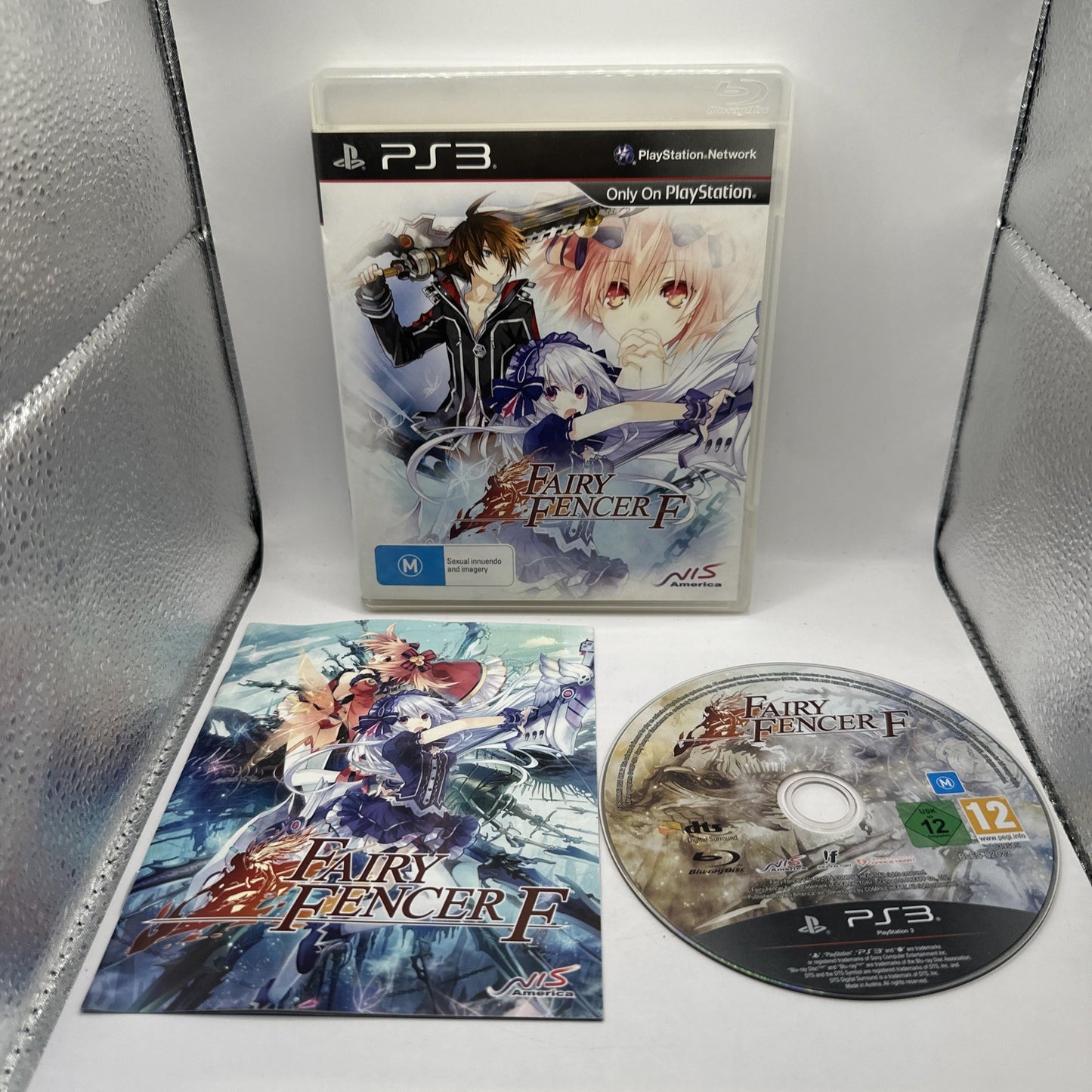 Fairy Fencer F • Playstation 3 PS3 Game + Manual (2014) Australian • NIS JRPG