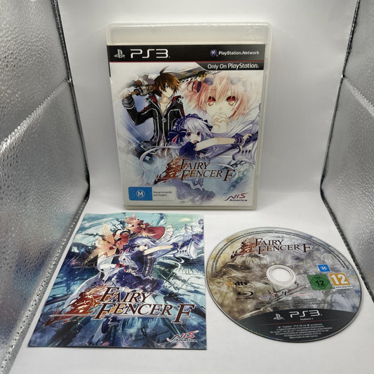 Fairy Fencer F • Playstation 3 PS3 Game + Manual (2014) Australian • NIS JRPG