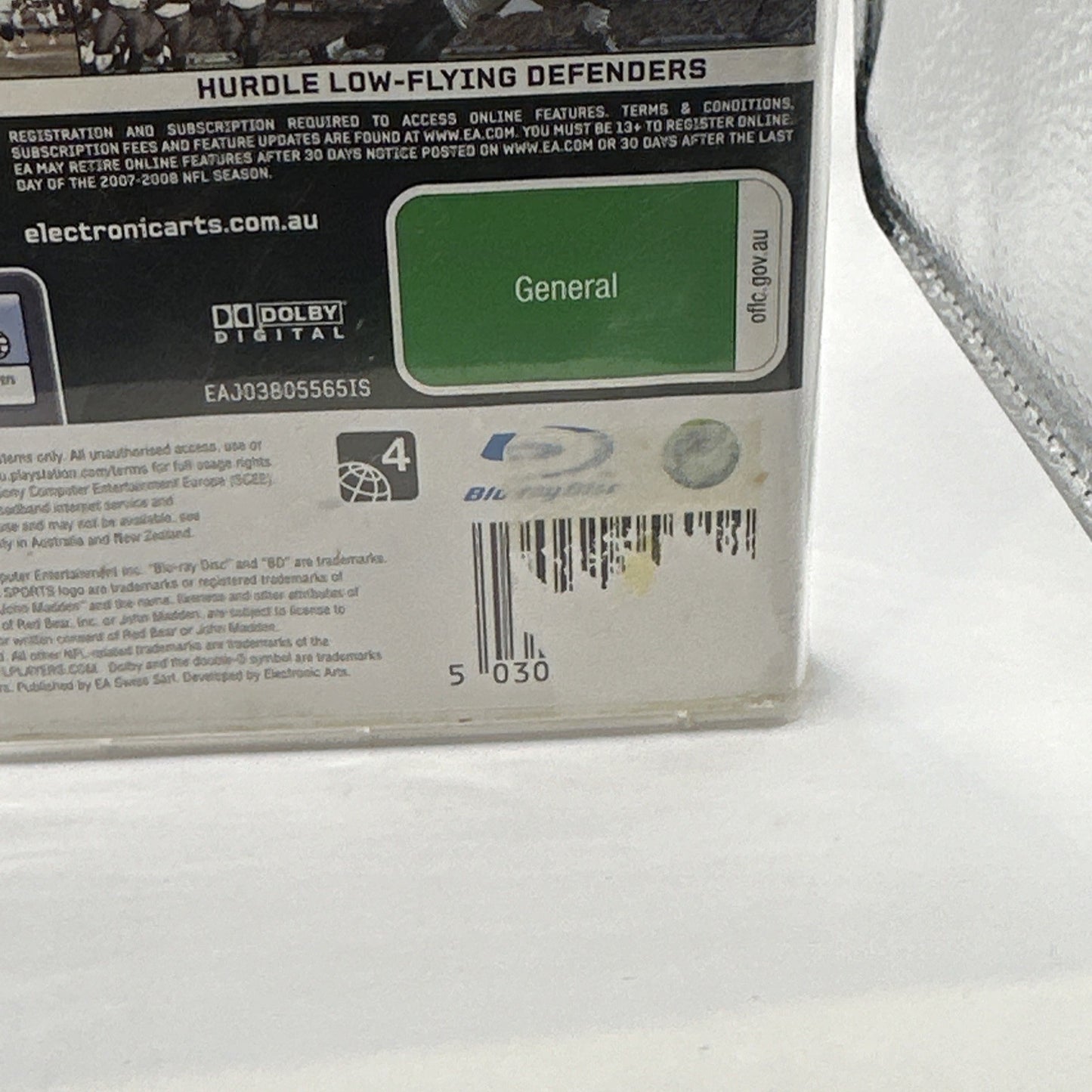Madden NFL 08 • Playstation 3 PS3 Game + Manual (2007) American Football 2008
