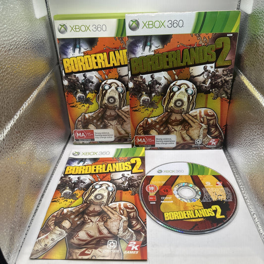 Borderlands 2 • Xbox 360 Game (2012) PAL AUS • Complete With Slip Cover & Manual