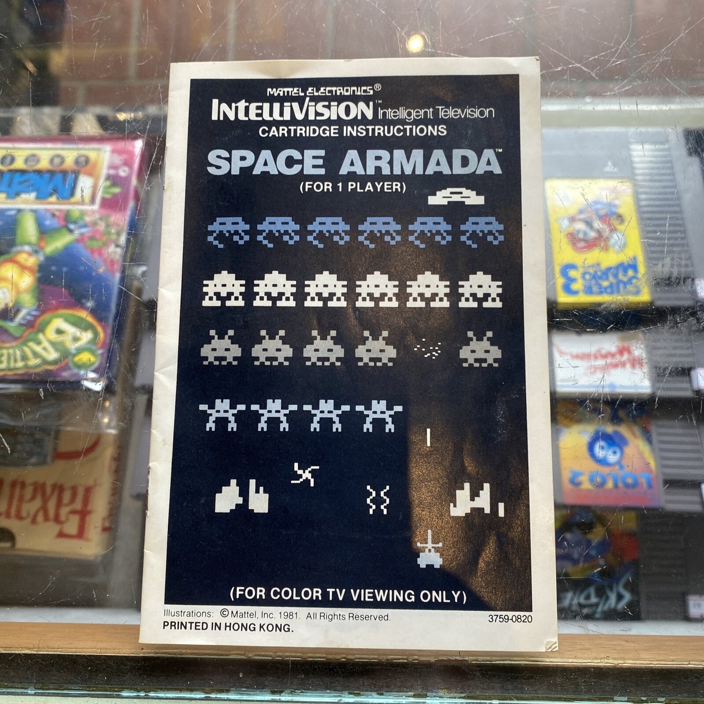 Space Armada Intellivision Game In Box + Manual + Both Overlays • Boxed • Mattel