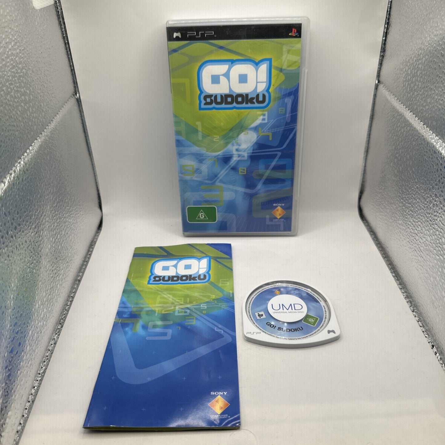 Go! Sudoku • PSP Playstation Portable Game + Manual (2005) Complete CIB • Puzzle