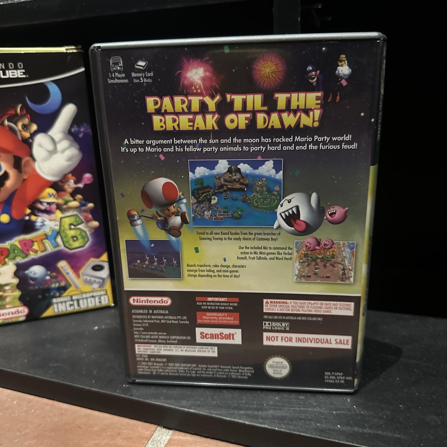 Mario Party 6 • Nintendo Gamecube In Box PAL Boxed Complete + Microphone PAL AUS