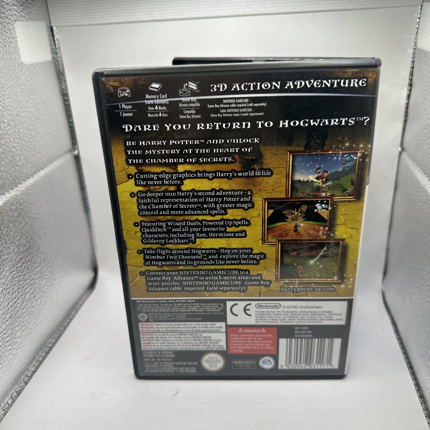 Harry Potter and the Chamber of Secrets • Nintendo GameCube Game + Manual • PAL