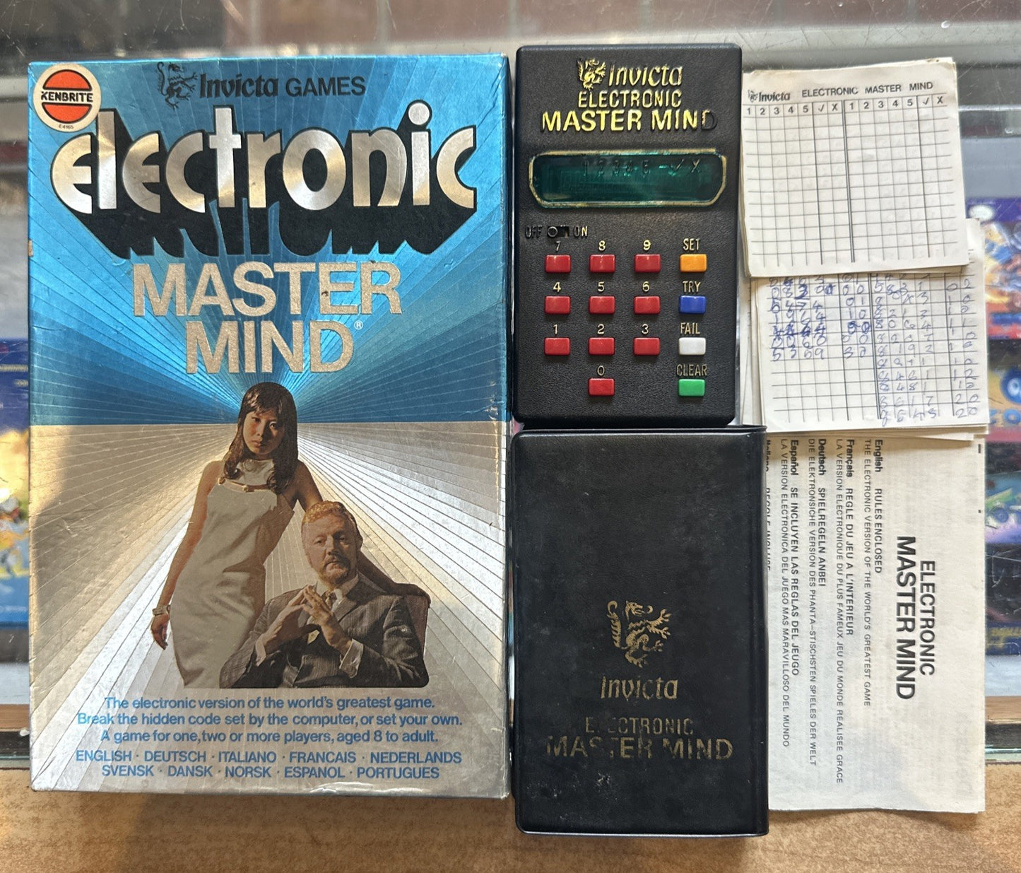 Number Electronic Master By Mind Invicta Games / Kenbrite (1977) TESTED/WORKING!