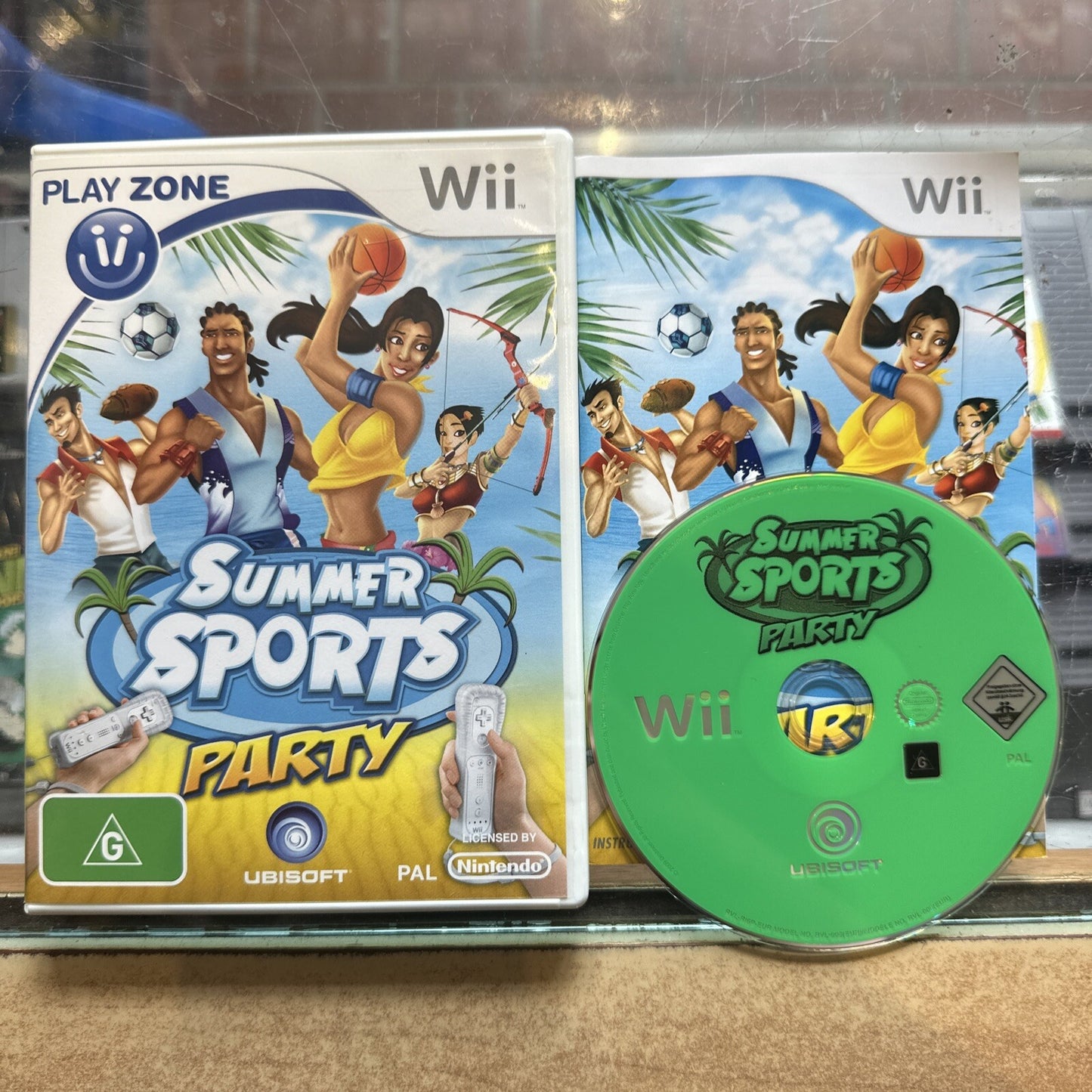 Summer Sports Party Nintendo Wii Game + Manual (2009) PAL AUS • Tested • Ubisoft