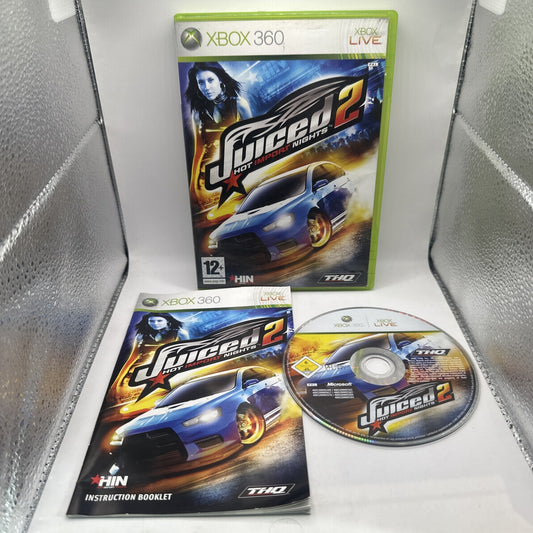 Juiced 2: Hot Import Nights • Xbox 360 Game + Manual (2007) PAL • Car Racing THQ