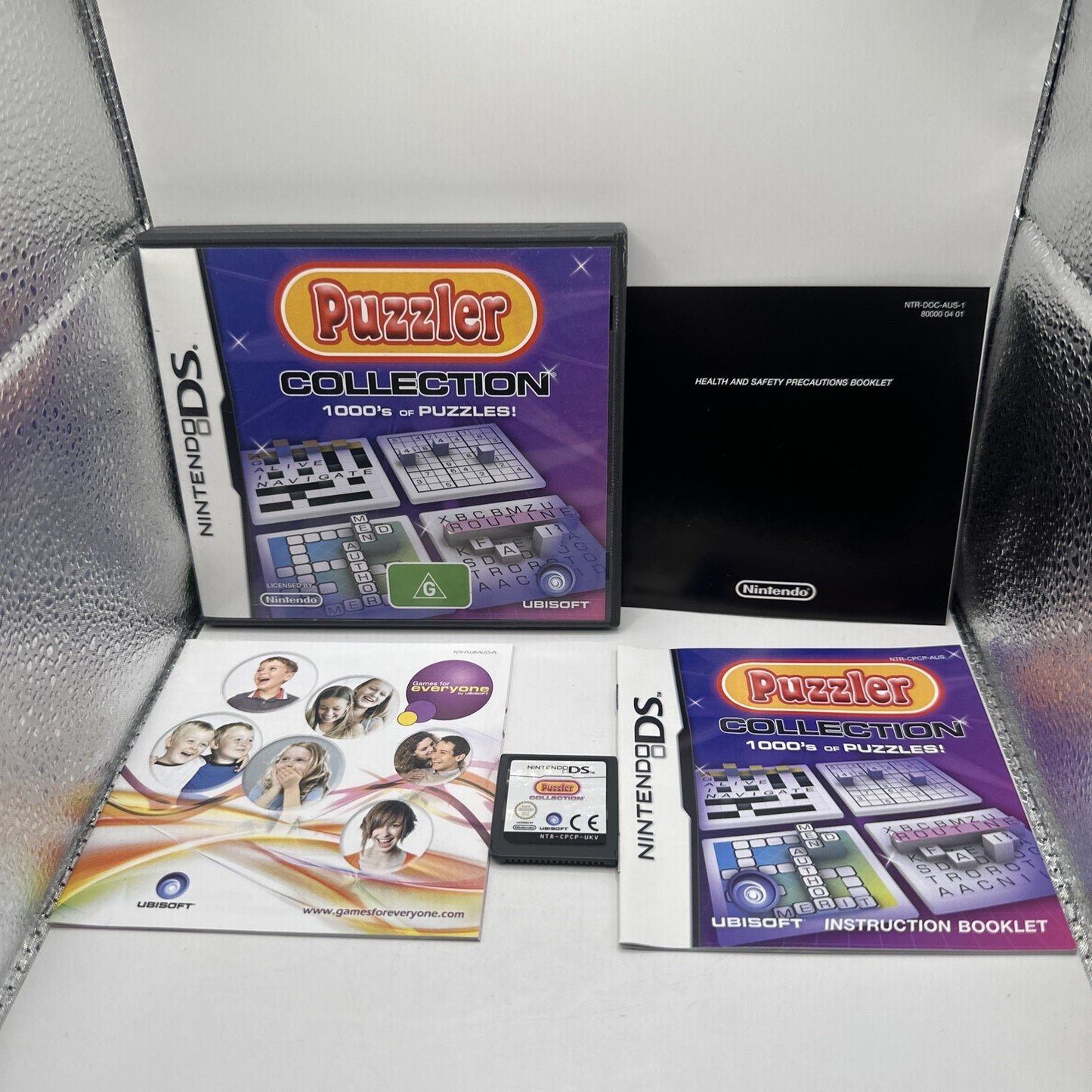 Puzzler Collection • Nintendo DS + Manual (2008) Complete • Ubisoft Puzzle Game