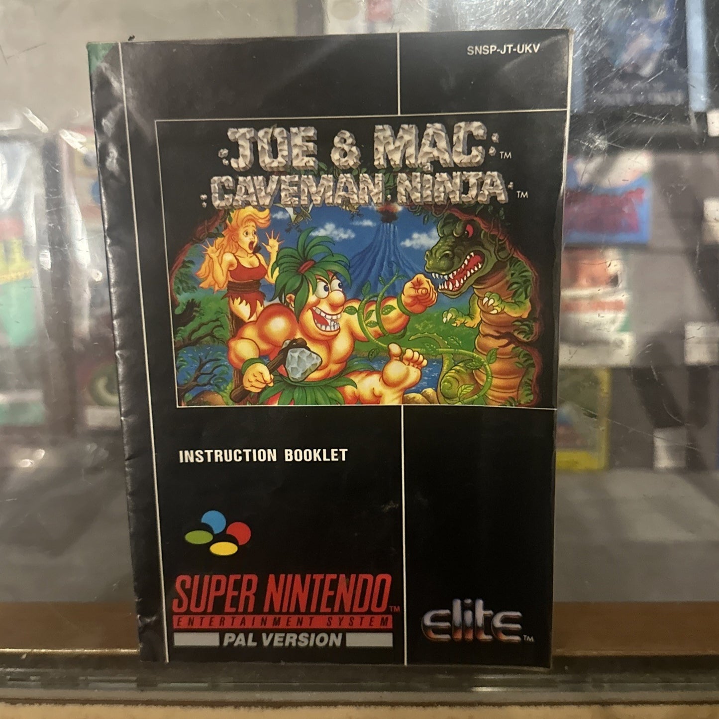 Joe & Mac: Caveman Ninja • Super Nintendo SNES Game In Box + Manual • PAL Boxed