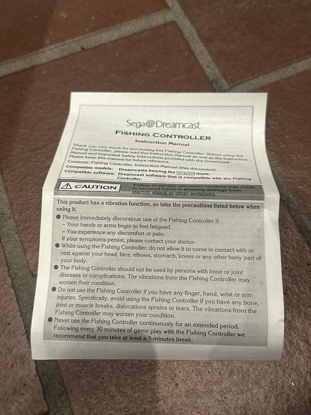 Sega Dreamcast Fishing Rod Controller + Box & Manual HKT-7800 USA Boxed Complete