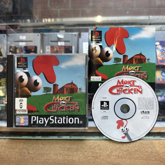 Mort the Chicken • PlayStation 1 PS1 Game + Manual (2001) PAL Complete