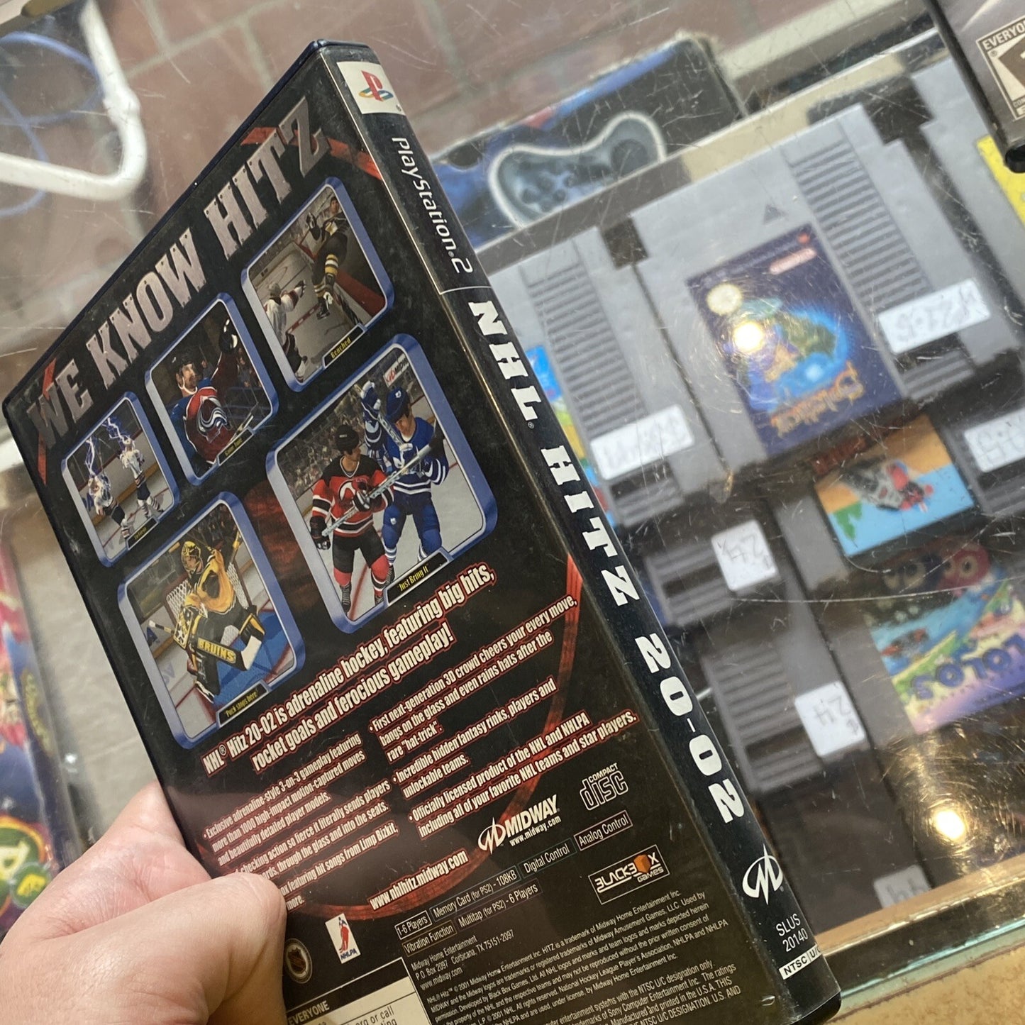 NHL Hitz 2002 PlayStation 2 Game + Manual PS2 Ice Hockey Games 02 NTSC-U/C 2001