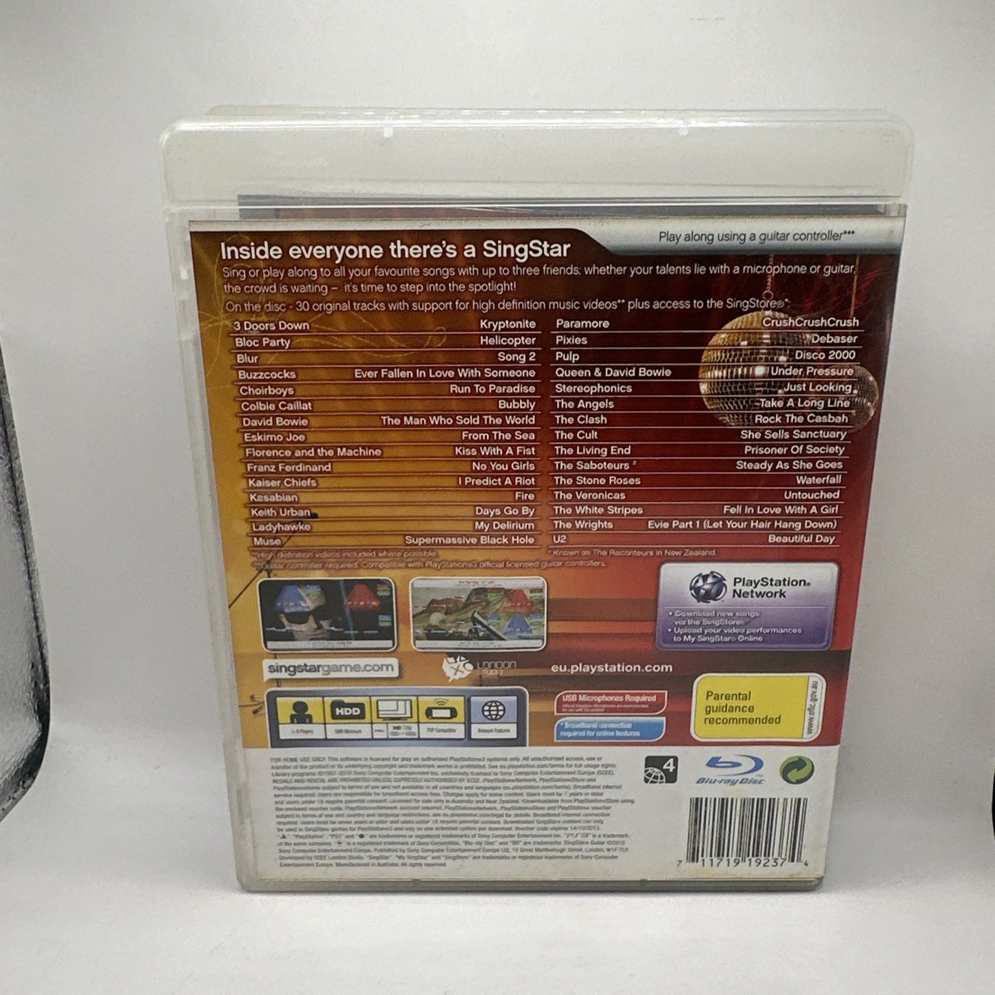 SingStar Guitar • PlayStation 3 PS3 Game + Manual (2010) Singing Karaoke CIB AUS