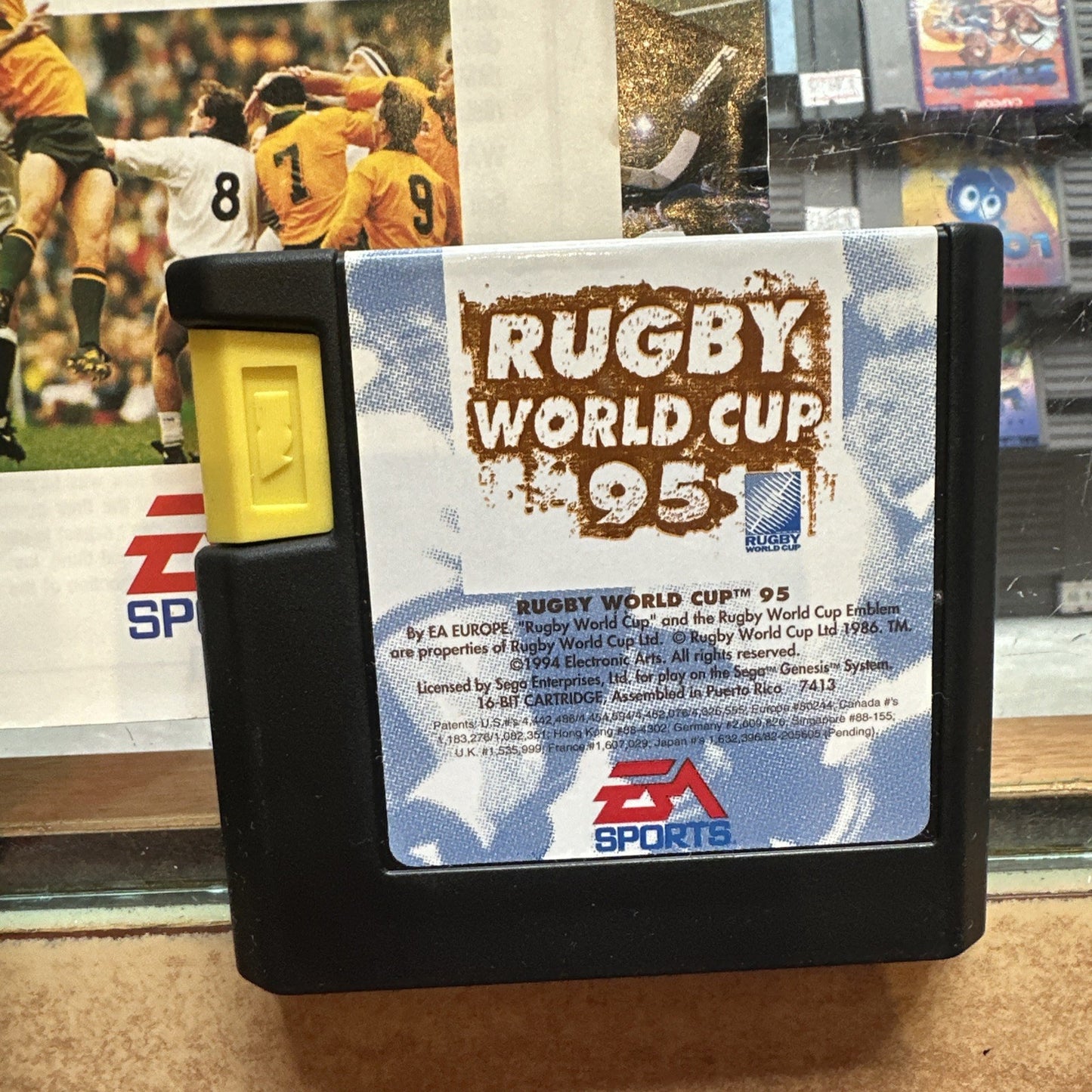 Rugby World Cup 95 • SEGA Genesis / Mega Drive Game + Manual (1995) Complete