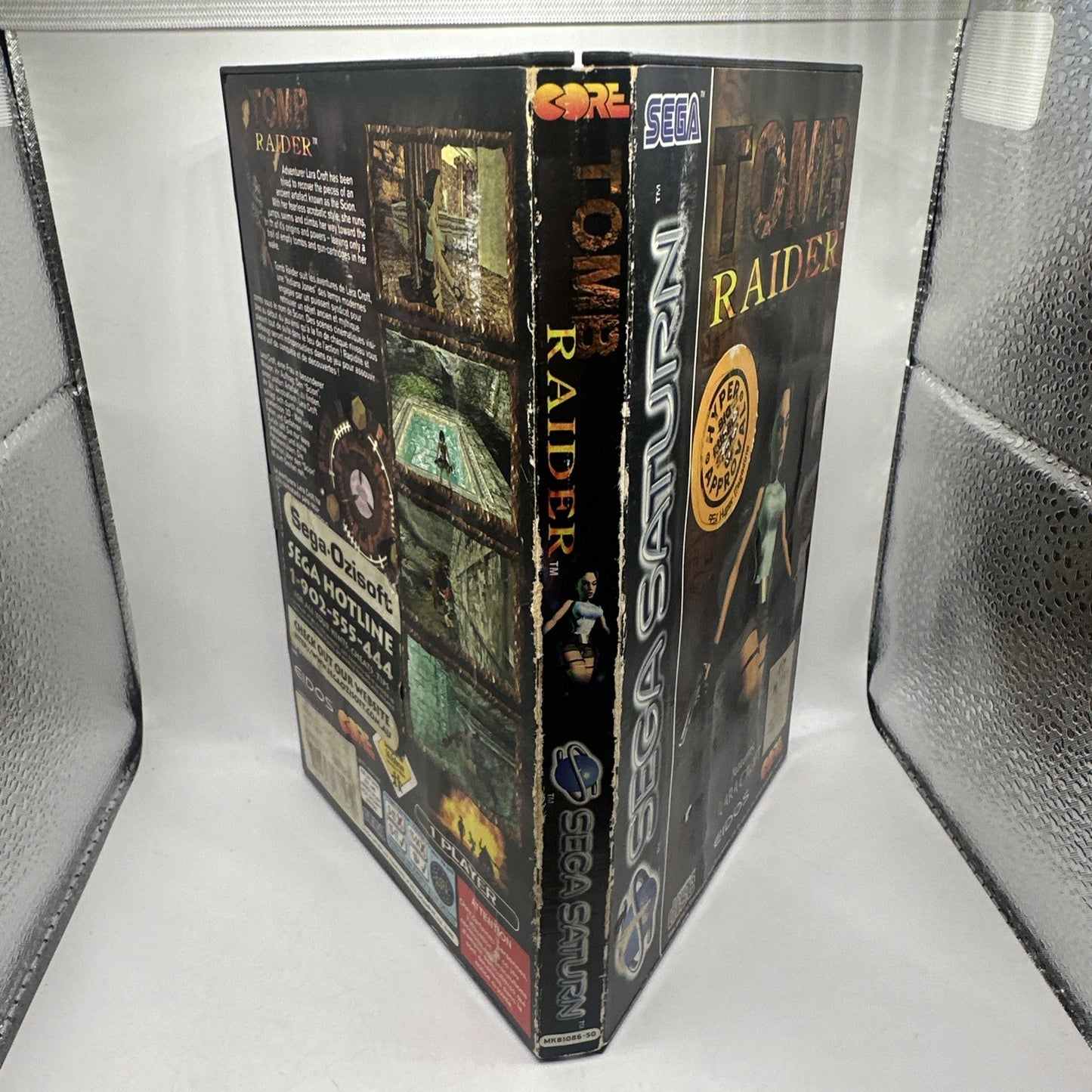 Tomb Raider • Sega Saturn Game + Manual (1996) PAL • Complete • Lara Croft Eidos