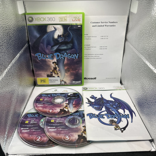 Blue Dragon • Xbox 360 Game + Manual (2006) PAL AUS • Complete CIB • RPG JRPG