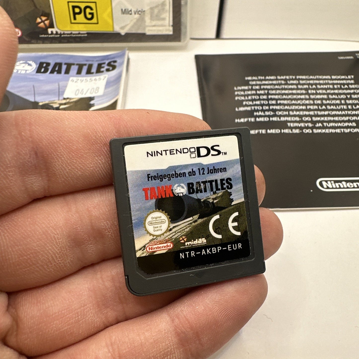 Tank Battles • Nintendo DS Game + Manual (2007) Complete CIB • Midas