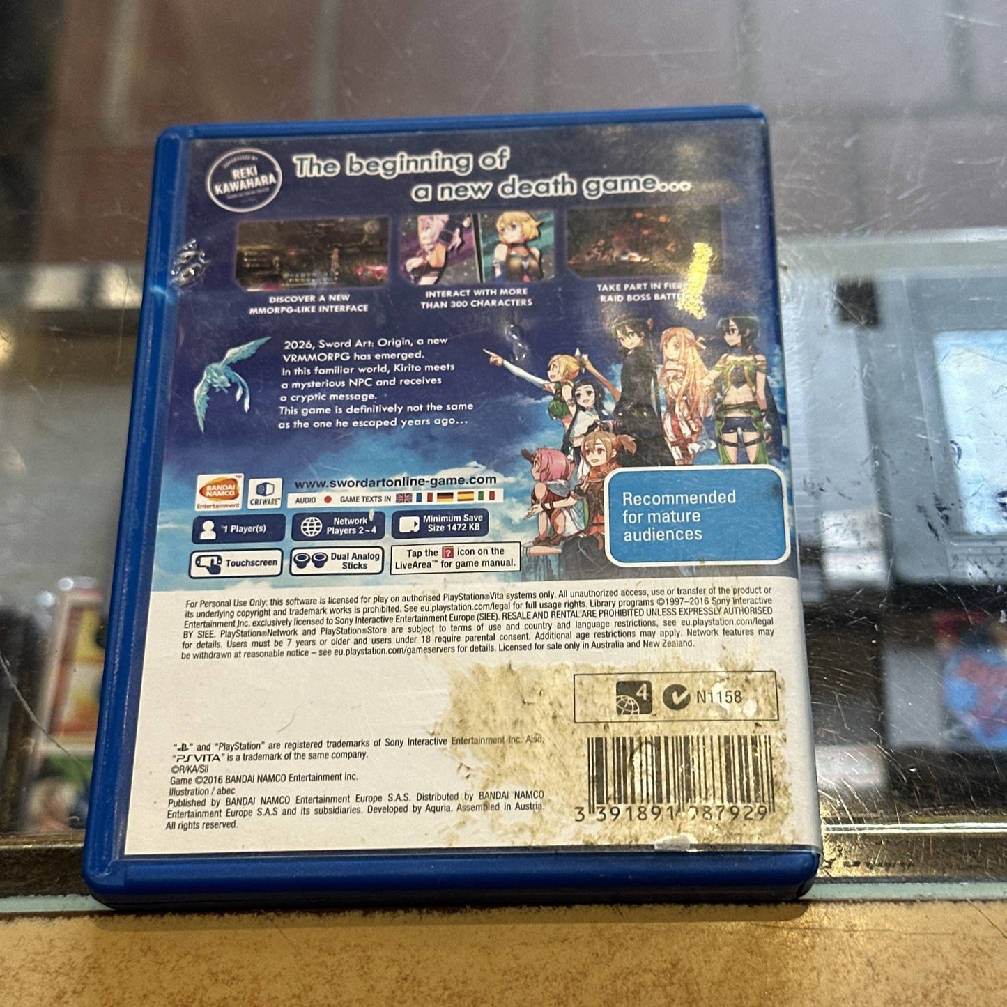 Sword Art Online: Hollow Realization • Playstation PS Vita (2016) AUS • Complete
