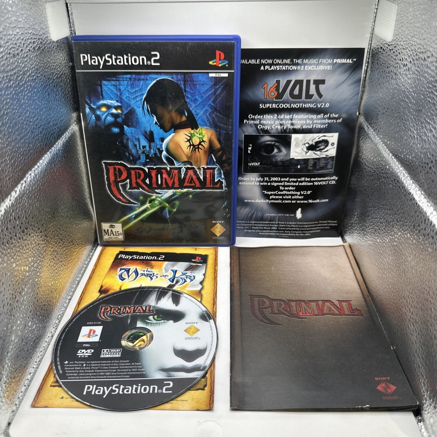 Primal • Sony PlayStation 2 PS2 Game + Manual (2002) PAL • Complete CIB