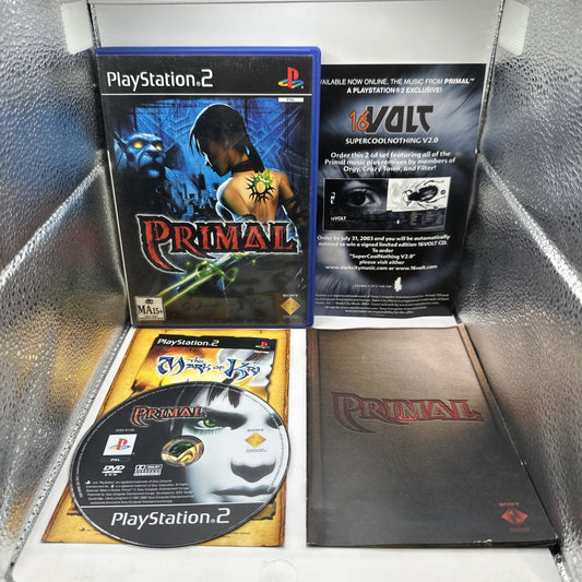 Primal • Sony PlayStation 2 PS2 Game + Manual (2002) PAL • Complete CIB