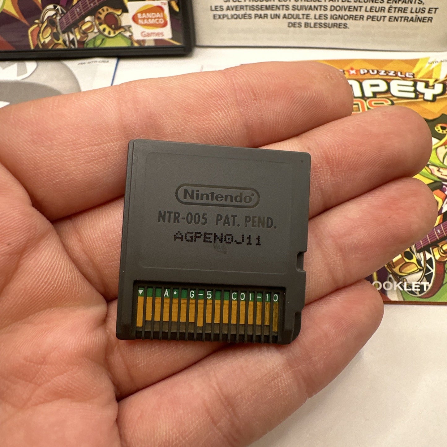 Gunpey DS • Nintendo DS Game + Manual (2006) Complete • Music X Puzzle • Bandai