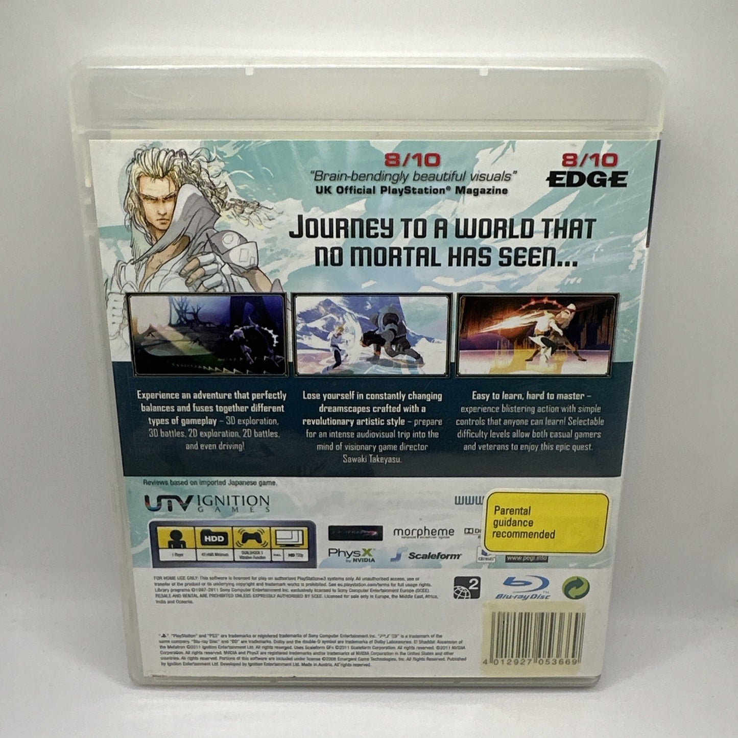 El Shaddai: Ascension of the Metatron • PlayStation 3 PS3 Game + Manual (2011)