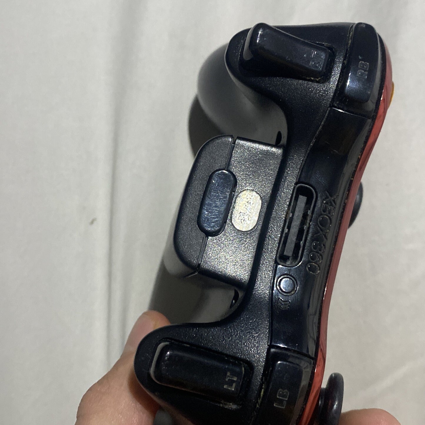 Microsoft Xbox 360 Red Chrome Controller *TESTED/WORKING!* Metallic • GENUINE!