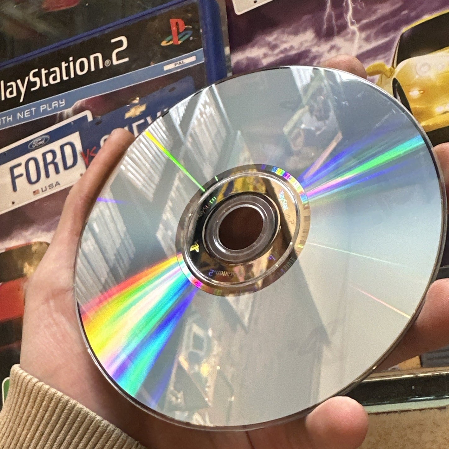 Ford vs. Chevy • Sony PlayStation 2 Game + Manual (2006) PAL AUS • Car Racing