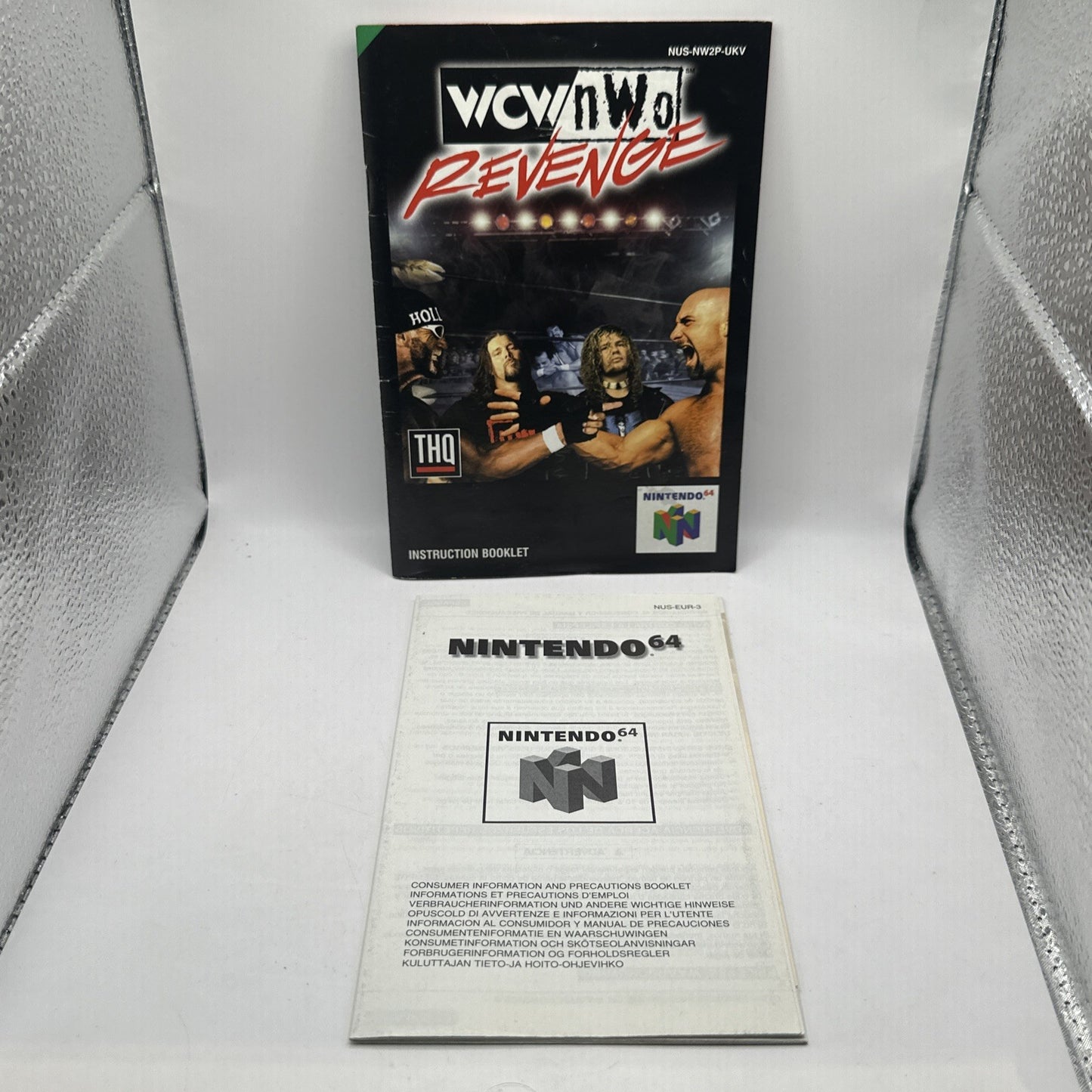 WCW NWO Revenge • Nintendo 64 N64 Game PAL 1998 THQ WWE Complete Boxed + Manual
